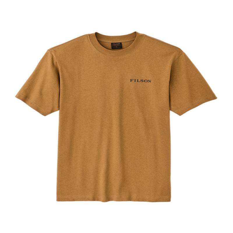 Frontier Logo T-shirt - Golden Tan / Scenic Mark