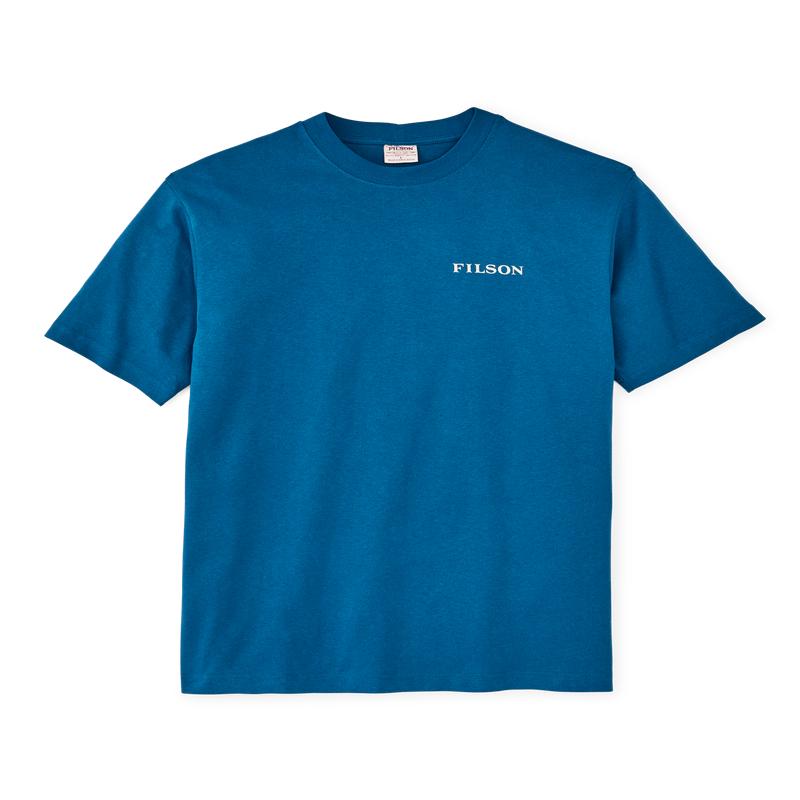 Frontier Logo T-shirt - Sapphire / Scenic Mark