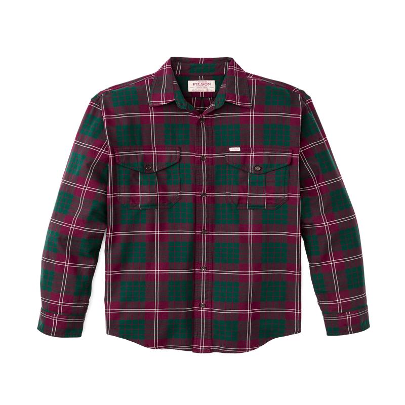 Lightweight Alaskan Guide Shirt - Green / Burgundy / Multi Plaid