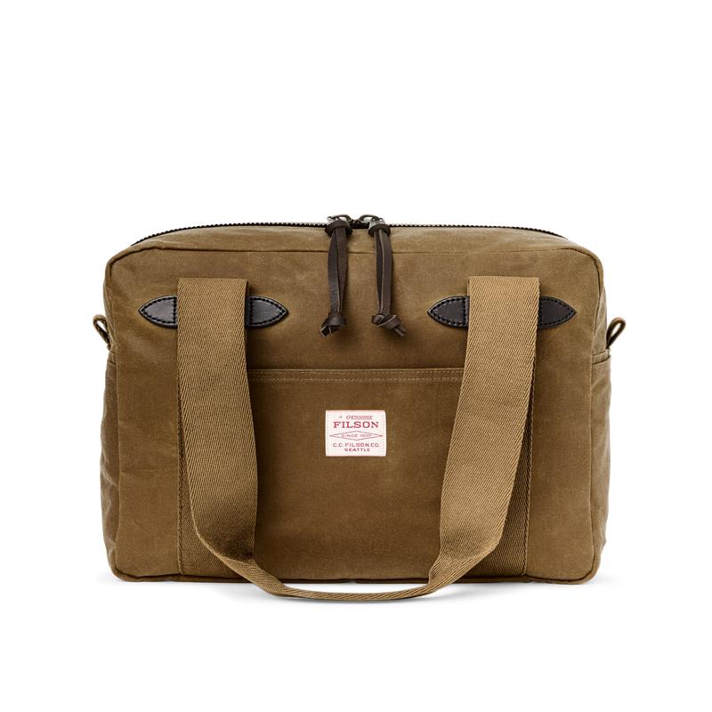 Tin Cloth Zipper Tote Bag - Dark Tan