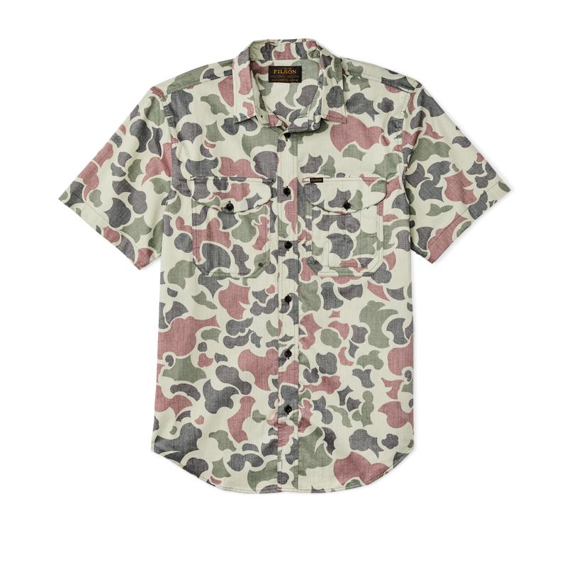Twin Lakes Short Sleeve Sport Shirt - Shrub Camo