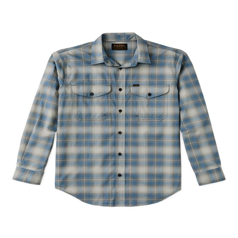Twin Lakes Sport Shirt - Blue / Gray Plaid