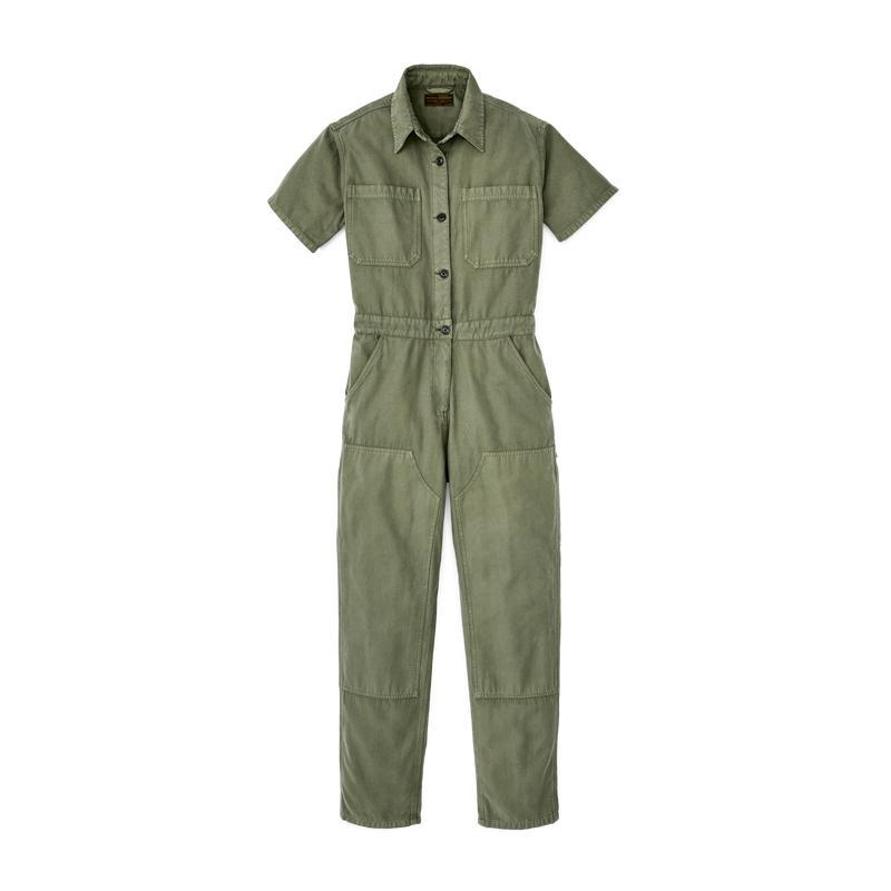 Women's Field Short Sleeve Coverall - Army Green