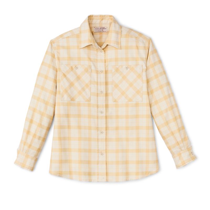Women's Light Weight Alaskan Guide Shirt - Ivory / Straw Plaid