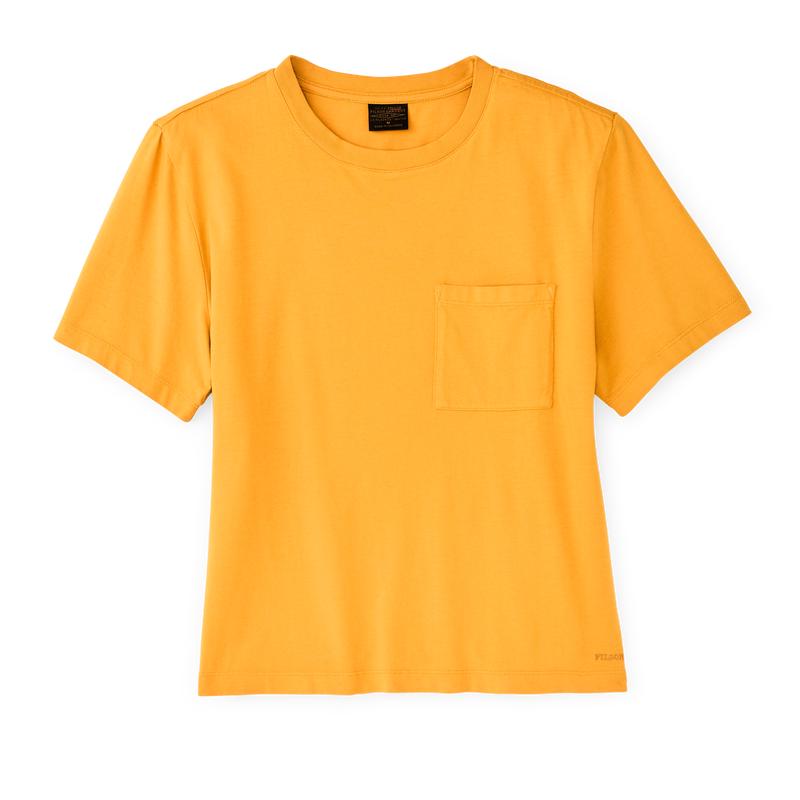 Women's Short Sleeve Pocket Tee - Golden Yellow
