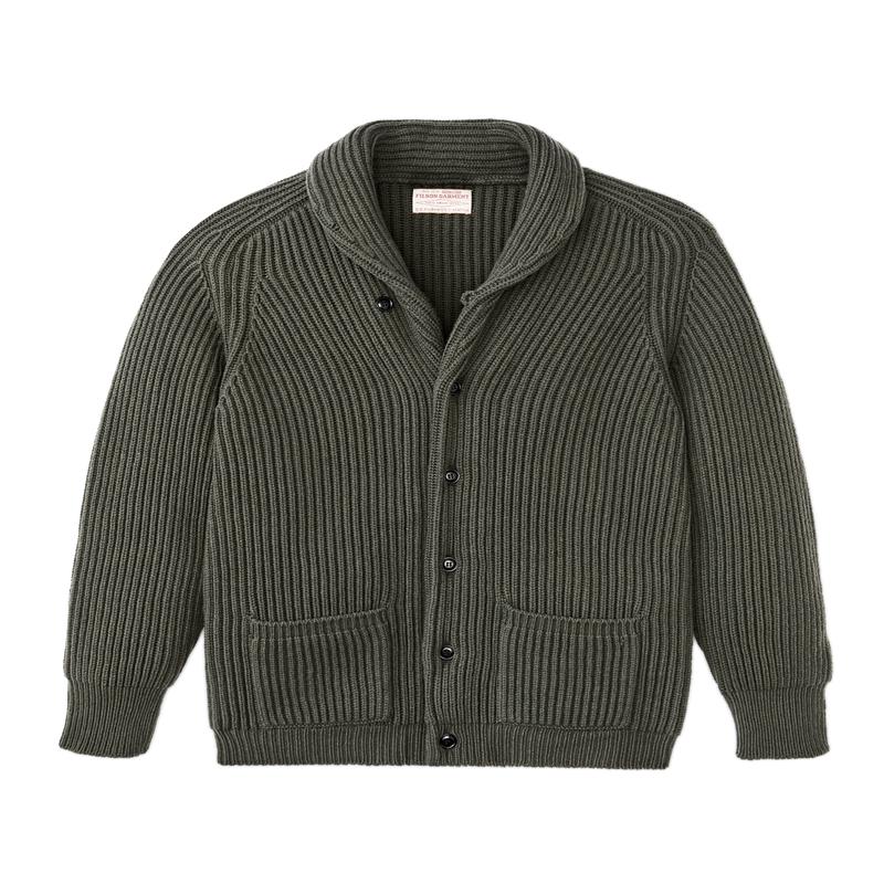 Bristol Cardigan Sweater - Forest Green Heather