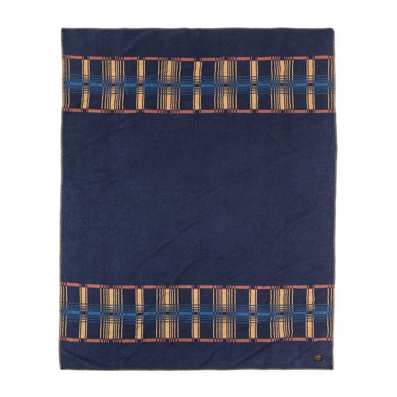 Cotton Blanket - Navy / Irondale