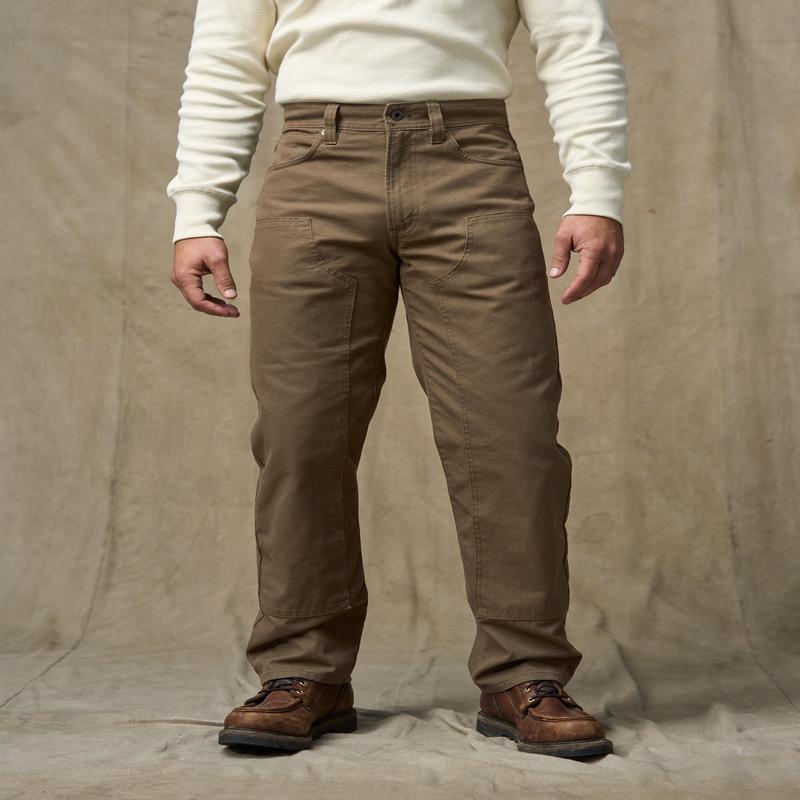 Dry Tin Double Front Pants - Marsh Olive