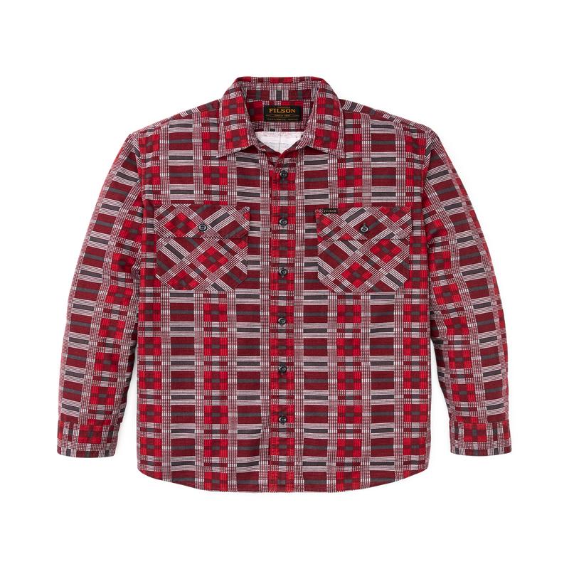 Field Flannel Shirt - Burgundy / Red Plaid