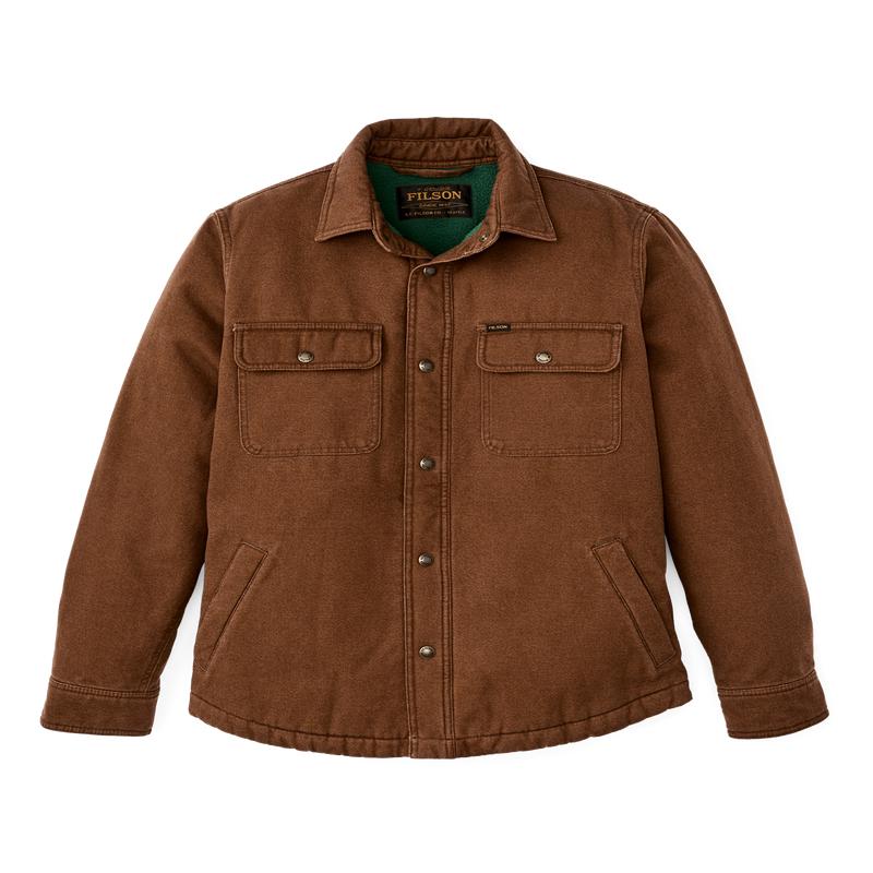 Fleece Lined Jac-shirt - Brown