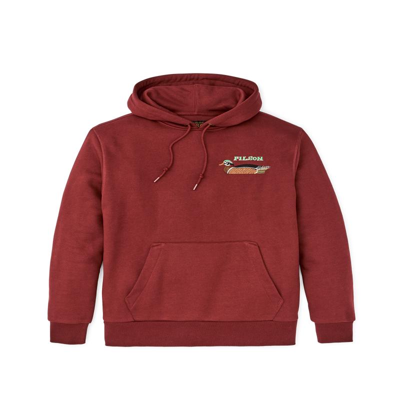 Prospector Embroidered Hoodie - Fired Brick / Ducks