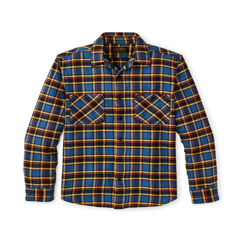 The Rangeland Flannel Shirt - Blue / Yellow / Multi Plaid