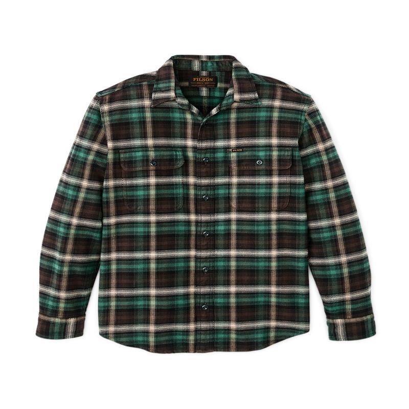 Vintage Flannel Work Shirt - Brown / Cream / Multi Plaid