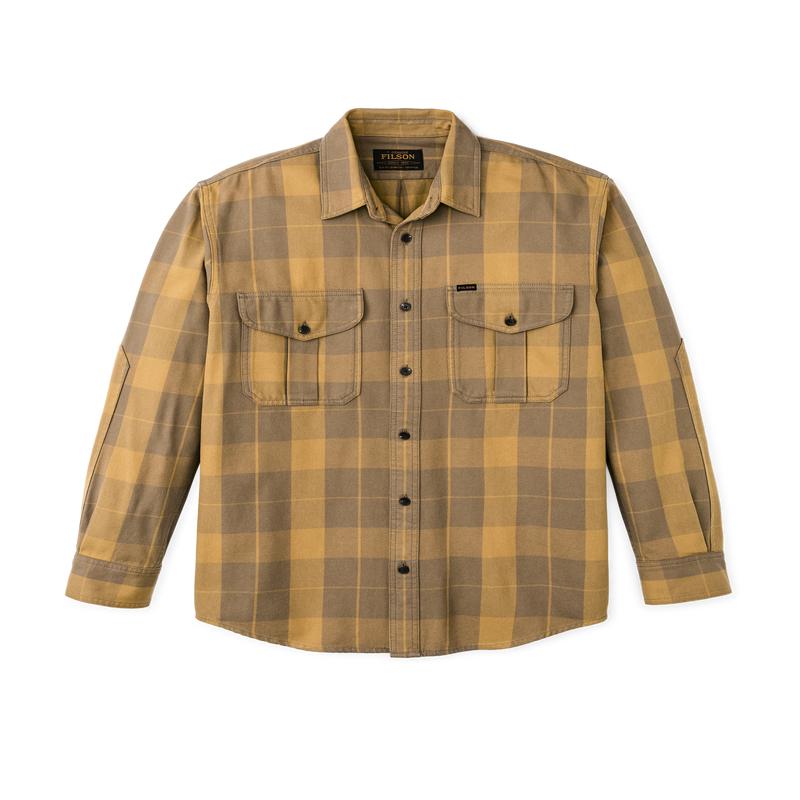 Vintage Wash Alaskan Guide Shirt - Light Brown / Ochre Plaid