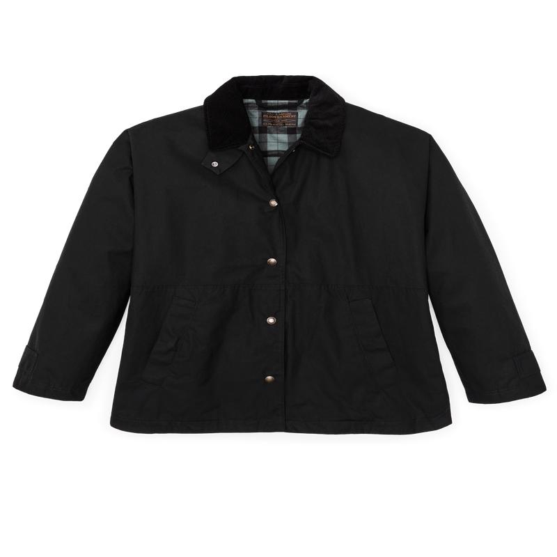Women's Harbor Front Waxed Jacket - Black