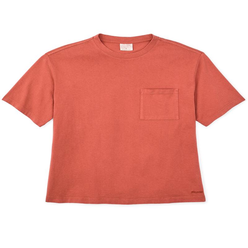 Women's Short Sleeve Pocket Tee - Cedar Red