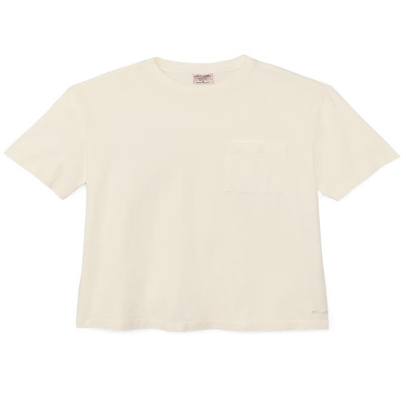 Women's Short Sleeve Pocket Tee - White