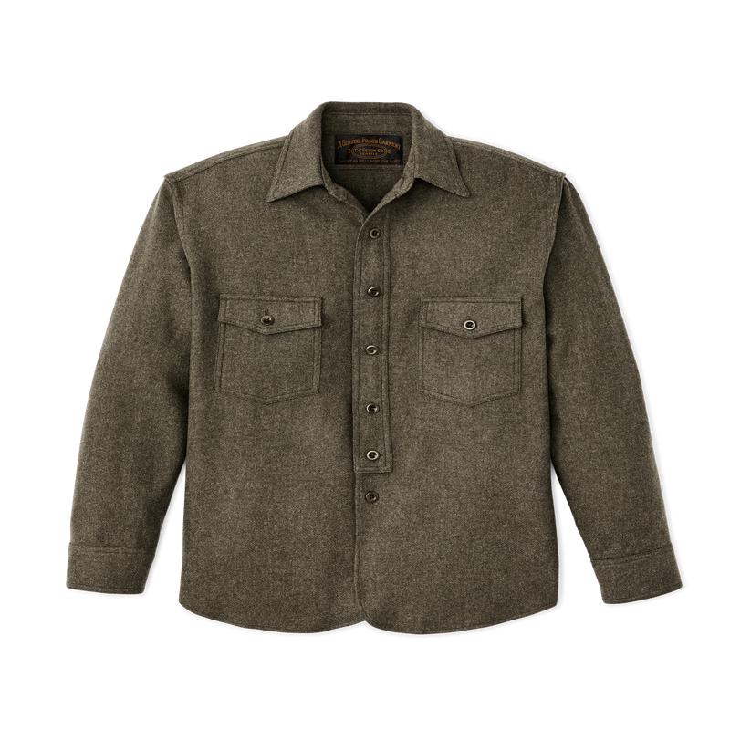 1922 Archive Wool Shirt - Dark Olive