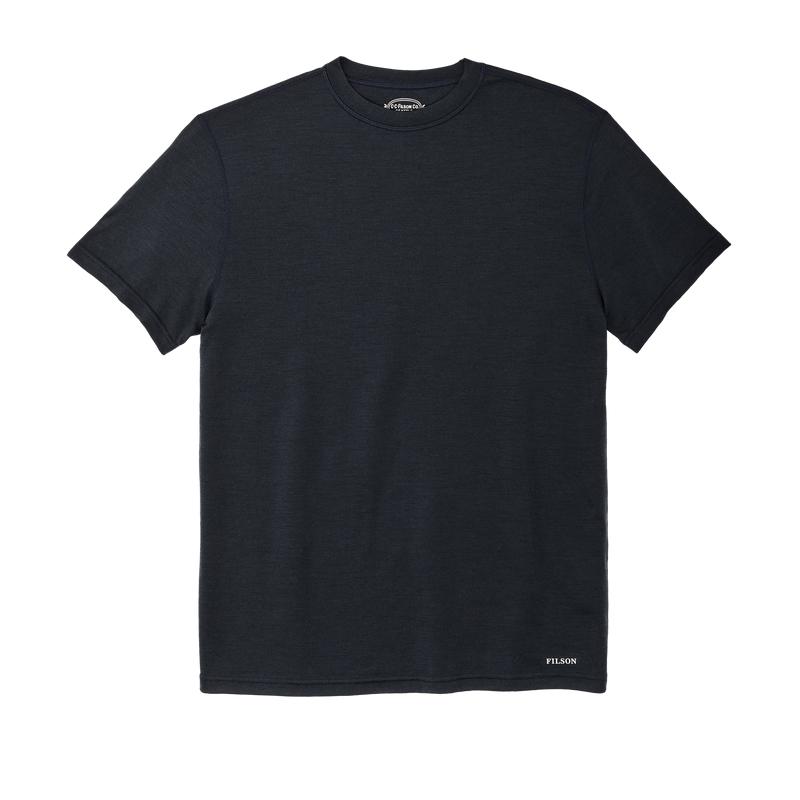210g Merino Wool Short Sleeve Crewneck T-Shirt - Dark Navy