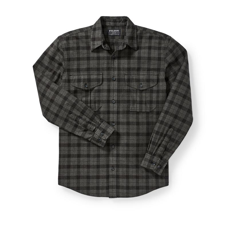 Alaskan Guide Shirt - Extra Long - Heather Gray/black Plaid