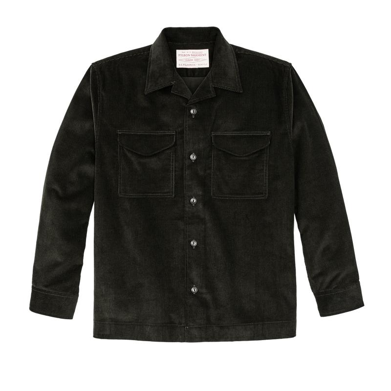Corduroy Camp Shirt - Dark Green