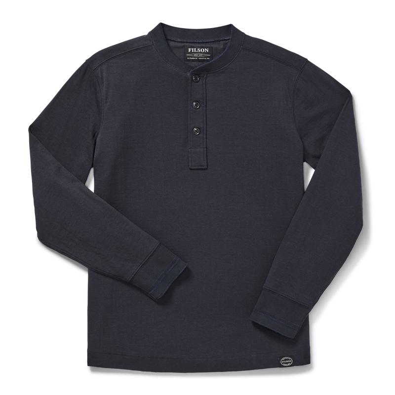 Double Layer Henley - Dark Navy