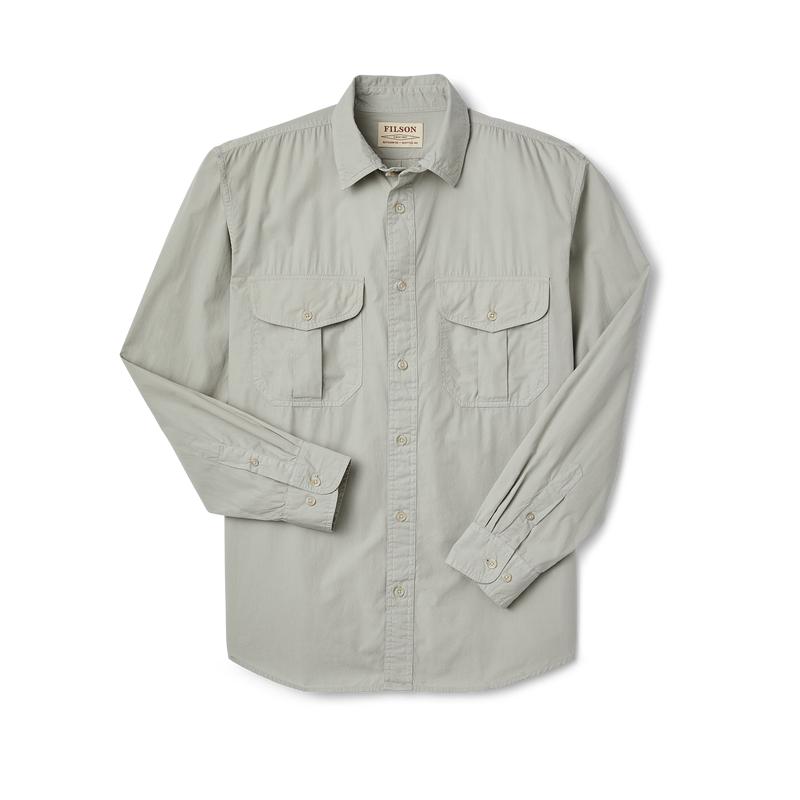 Filson's Washed Feather Cloth Shirt - Fog