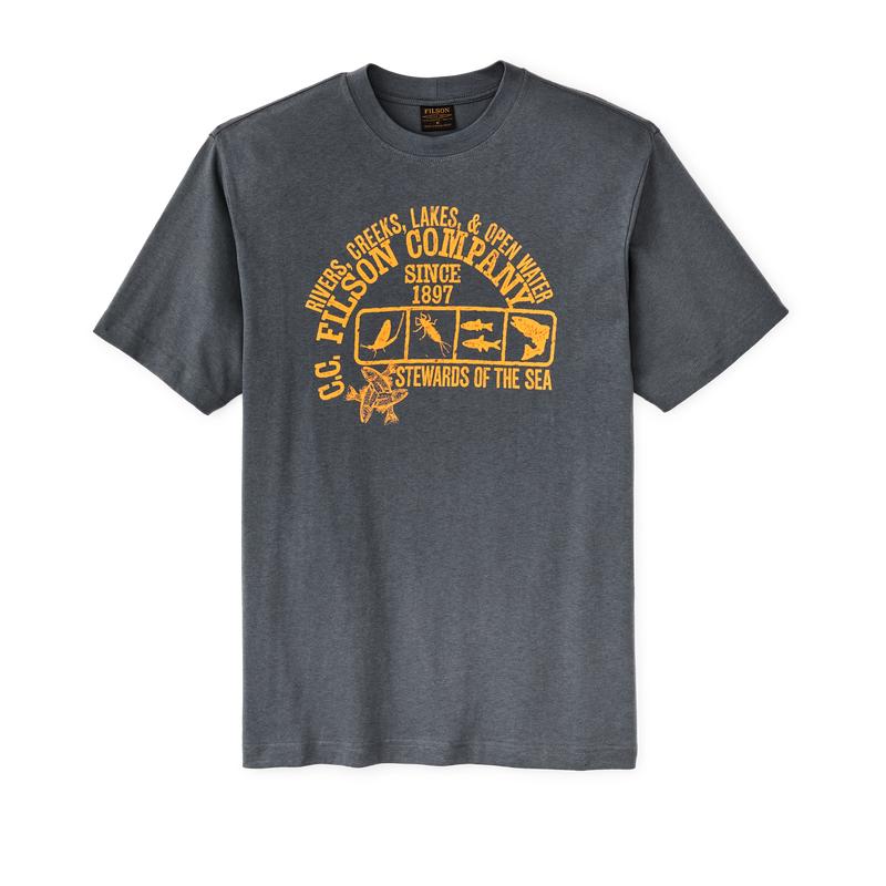 Frontier Graphic T-shirt - Storm Blue / Stewards