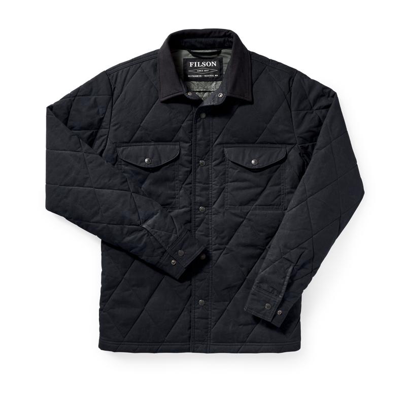 Hyder Quilted Jac-shirt - Faded Navy