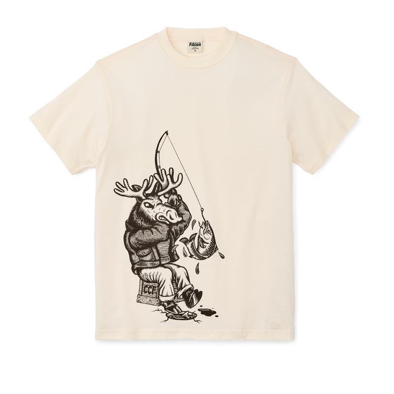 Kyler Martz Graphic T-shirt - White / Moose