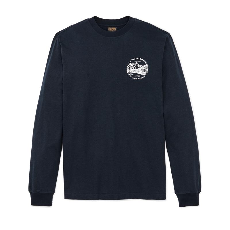 Long Sleeve Frontier Graphic T-shirt - Navy / Northwest