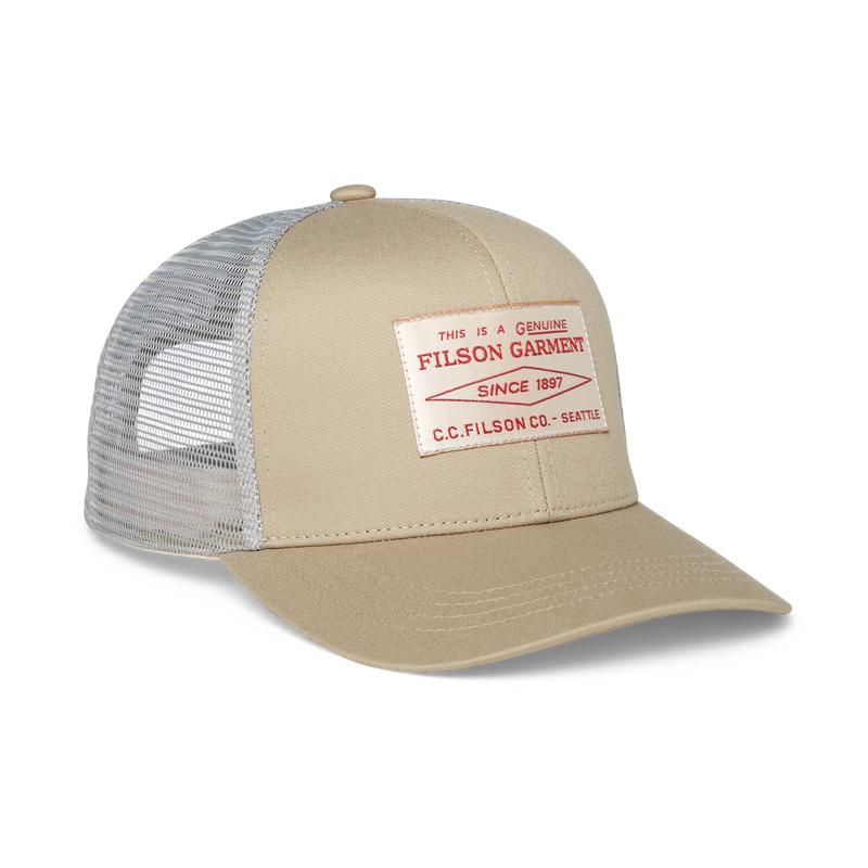 Mesh Snap-back Logger Cap - Tan / Diamond