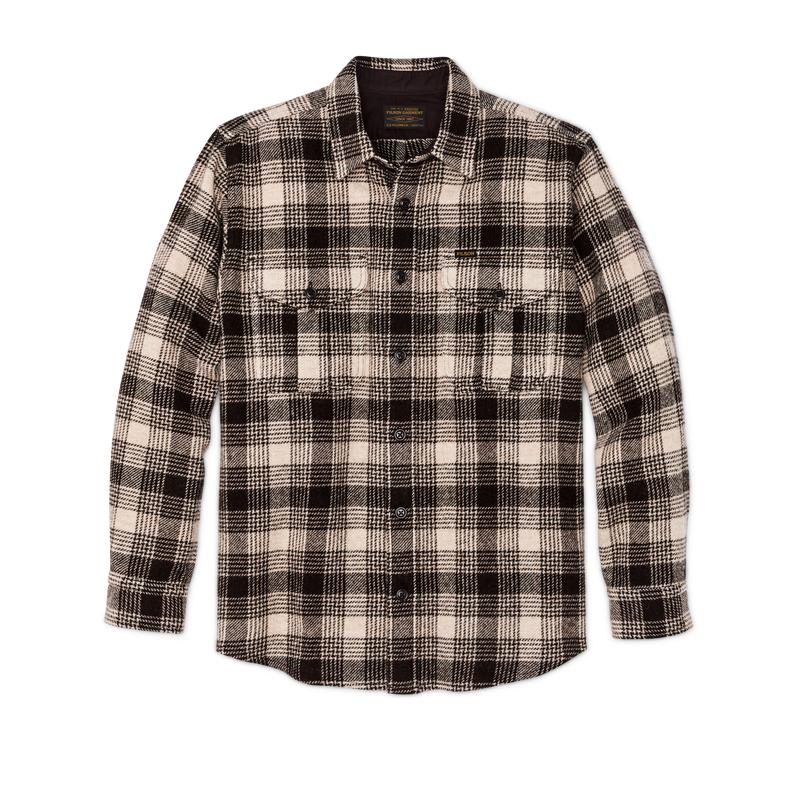 Northwest Wool Shirt - Cream / Brown Plaid