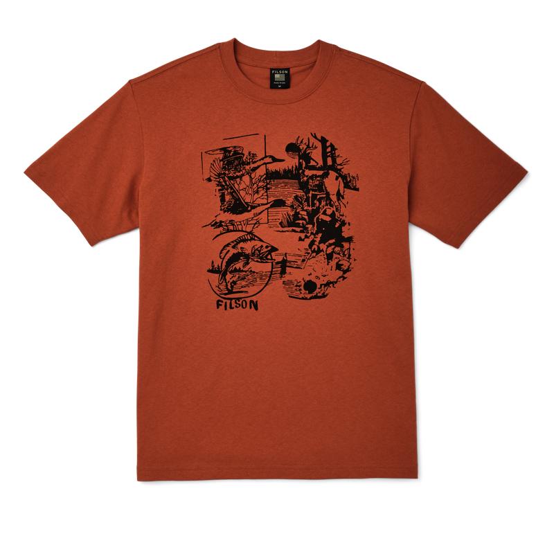 Pioneer Graphic T-shirt - Iron Rust / Well Fed