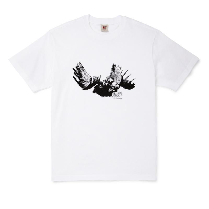 Pioneer Graphic T-shirt - White / Moose