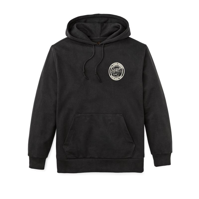 Prospector Graphic Hoodie - Faded Black / Moose