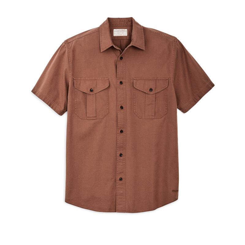 Short Sleeve Lightweight Alaskan Guide Shirt  - Mahogany Brown