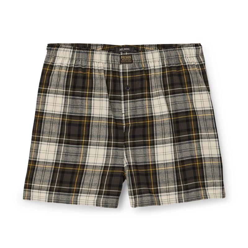 Smokey Bear Lounge Shorts - Forest Hunt Plaid