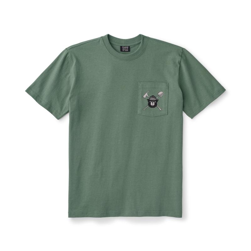 Smokey Bear Pocket T-shirt - Service Green