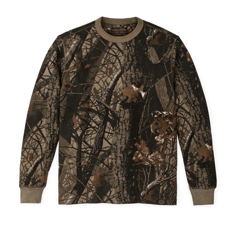 Waffle Knit Thermal Crewneck - Realtree Hardwoods Camo
