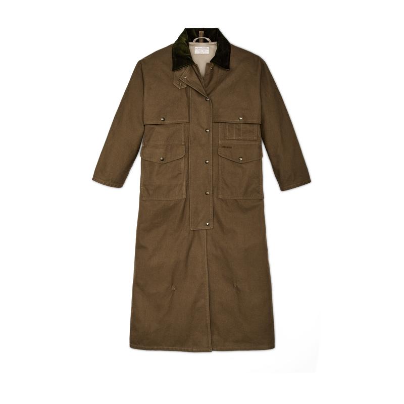 Women's Dry Tin Duster Coat - Marsh Olive