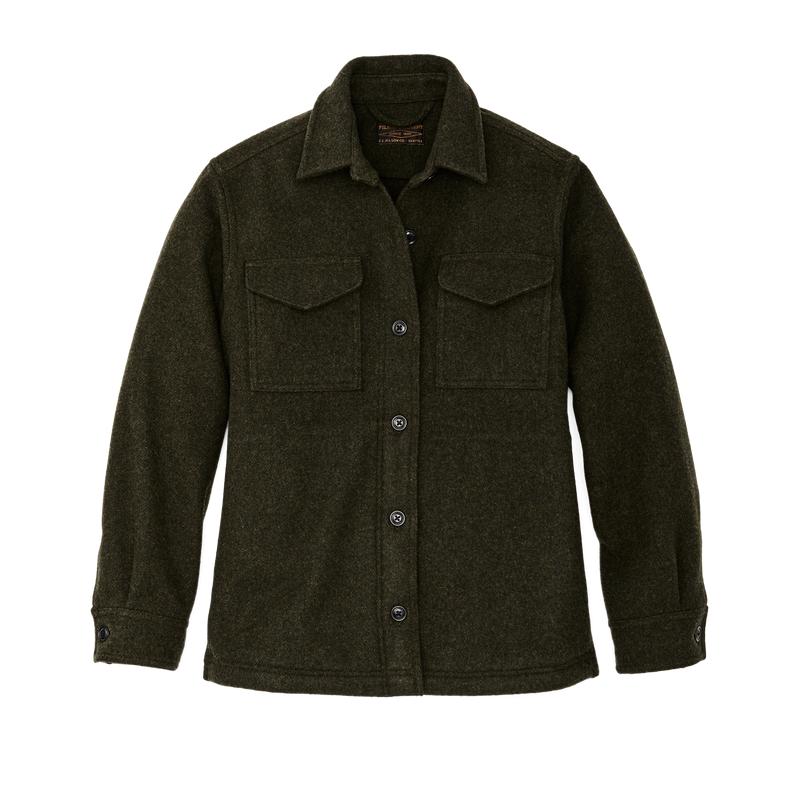 Women's Seattle Wool Jac-shirt - Forest Green