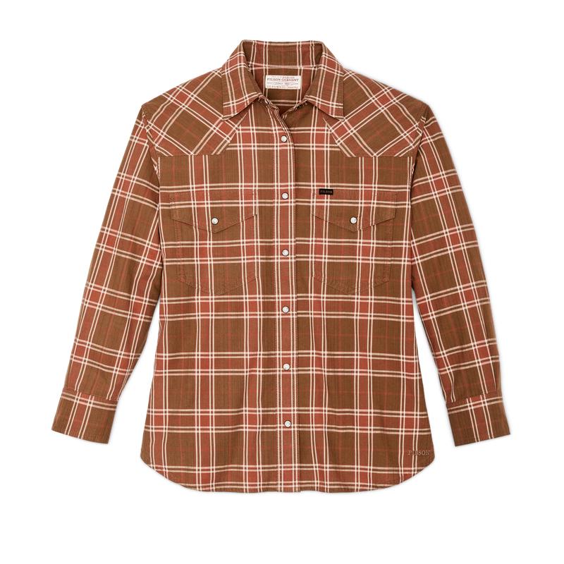 Women's Western Flannel Shirt - Clay Dust