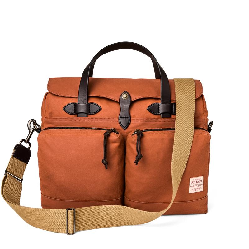 24 Hour Tin Cloth Briefcase - Rust