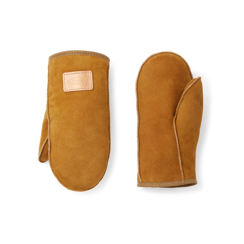 Filson Workshop Shearling Mittens - Saddle Brown