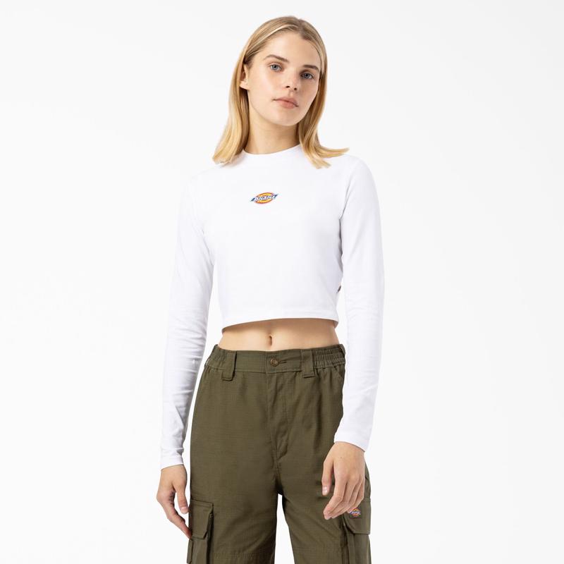 Women's Maple Valley Logo Long Sleeve Cropped T-Shirt