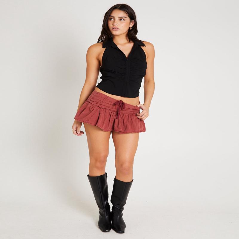 BDG Flippy Drawstring Mini Skort