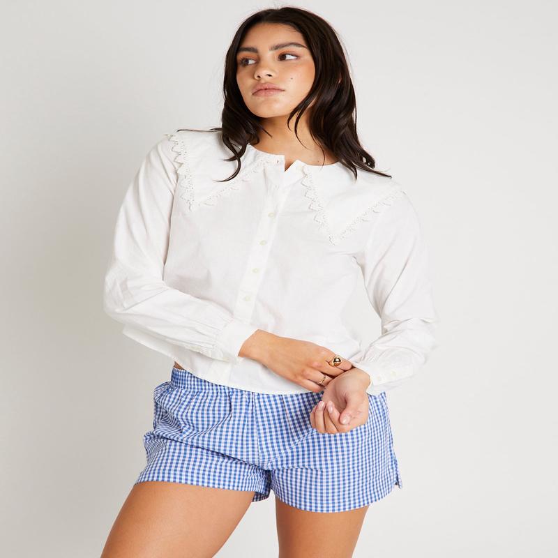 BDG Long Sleeve Collar Blouse