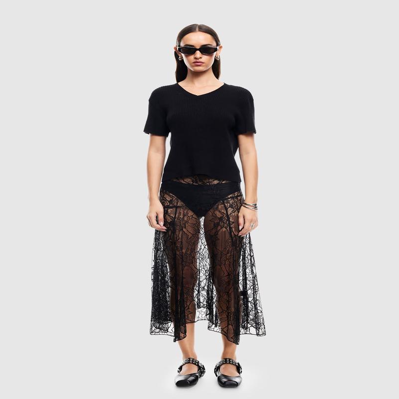 In Bloom Lace Midi Skirt