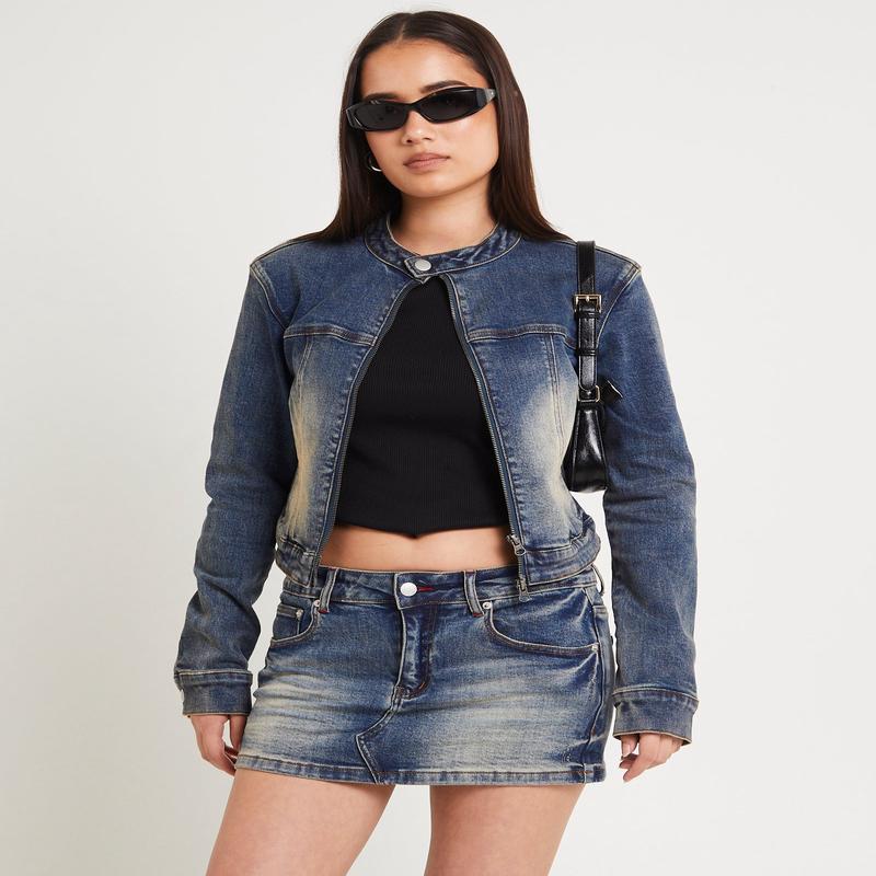 Niche Denim Moto Jacket